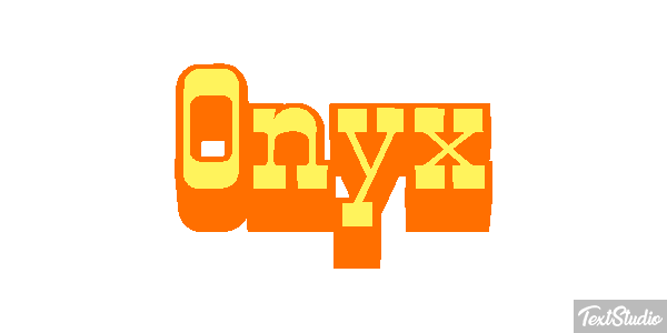 Onyx Texteffekt