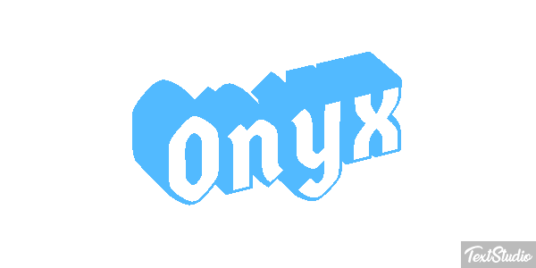 Onyx Texteffekt