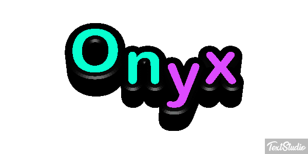 Onyx Texteffekt