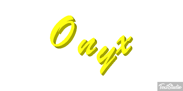 Onyx Texteffekt