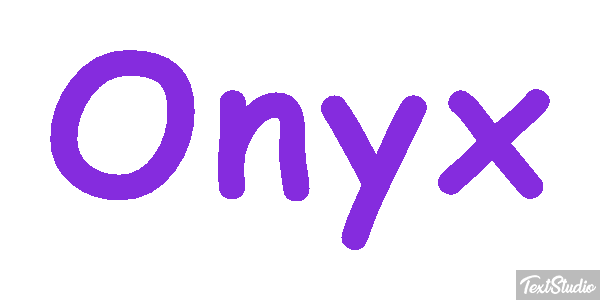Onyx Texteffekt