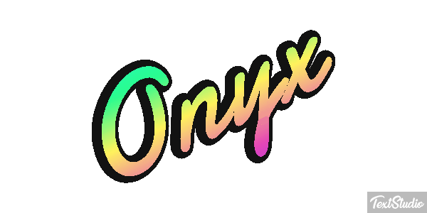 Onyx Texteffekt