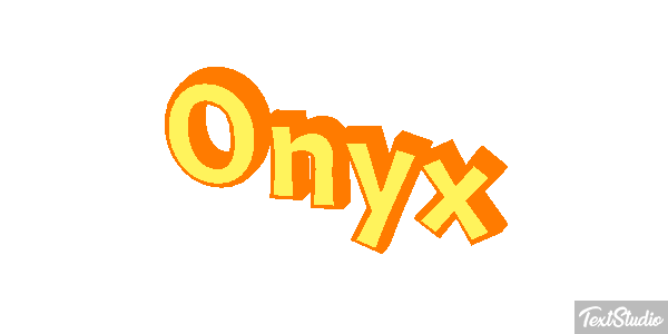 Onyx Texteffekt