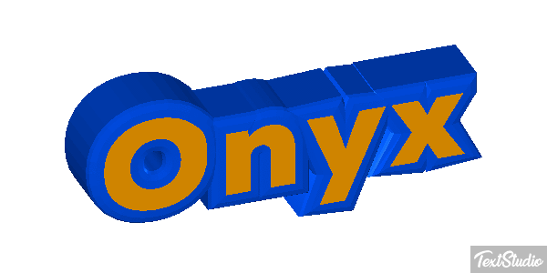 Onyx Texteffekt