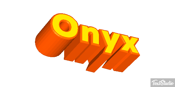 Onyx Texteffekt