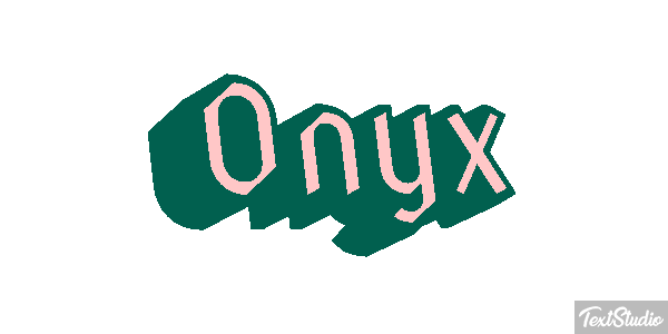 Onyx Texteffekt