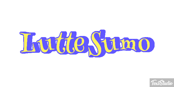 Lutte Sumo Effet de texte