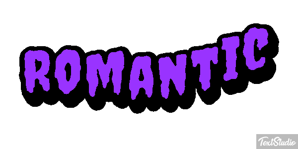 Romantic Text effect