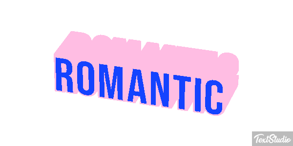 Romantic Text effect