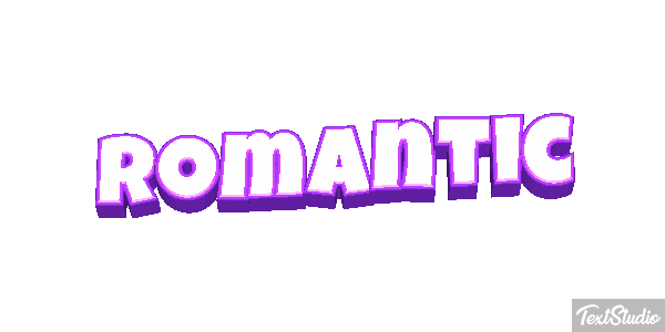 Romantic Text effect