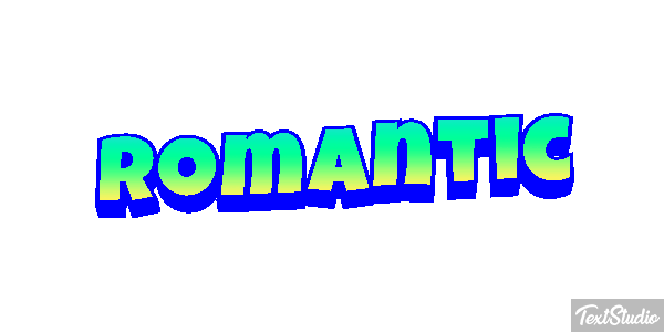 Romantic Text effect