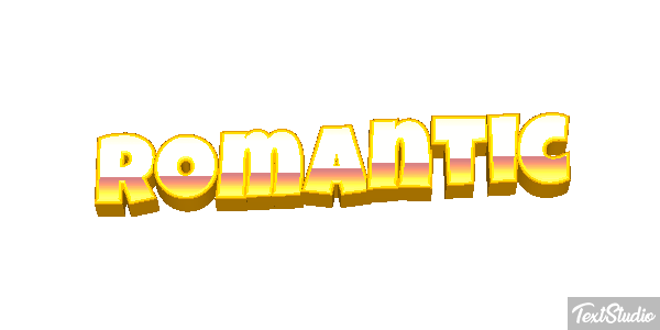 Romantic Text effect