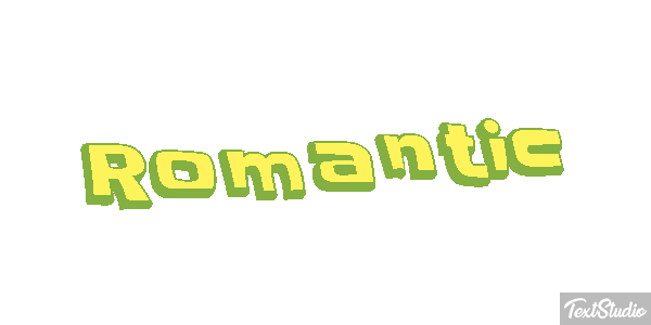 Romantic Text effect