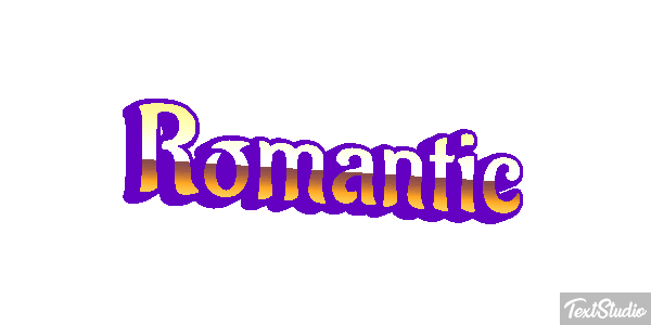 Romantic Text effect
