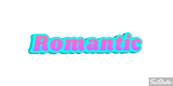 Romantic Text effect