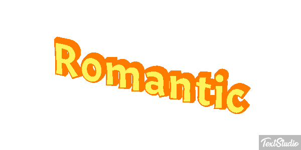 Romantic Text effect