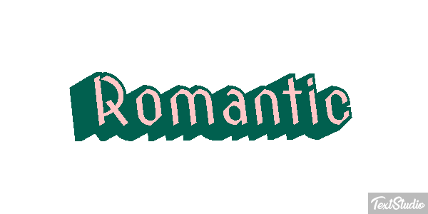Romantic Text effect