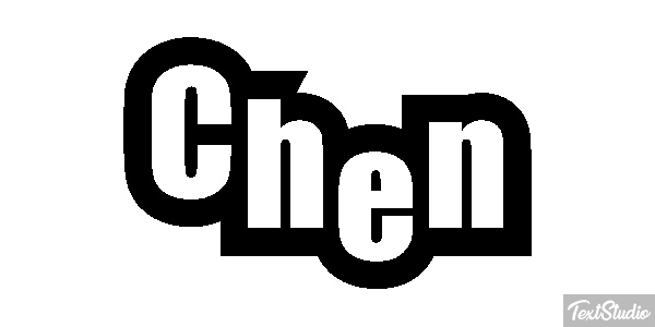 Chen Text effect