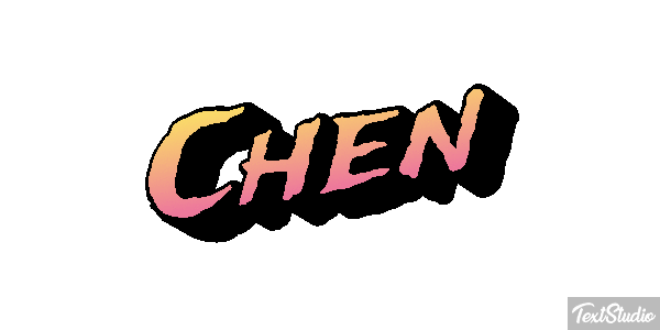 Chen Text effect