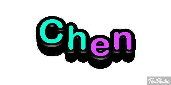 Chen Text effect