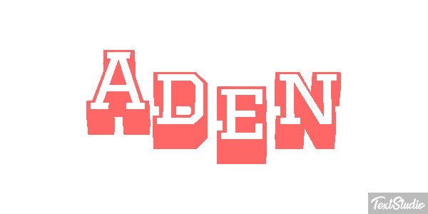 Aden Text effect