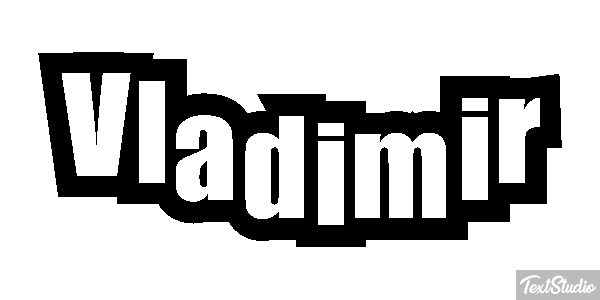 Vladimir Текстовый эффект