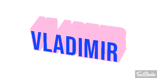 Vladimir Текстовый эффект