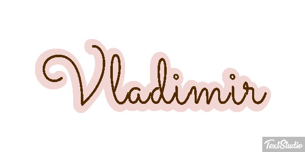 Vladimir Текстовый эффект