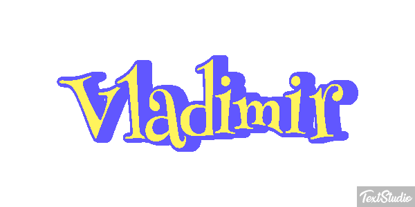 Vladimir Текстовый эффект