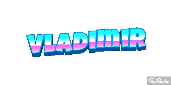 Vladimir Текстовый эффект