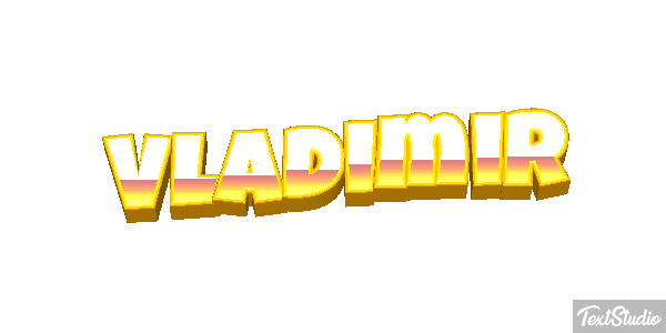 Vladimir Текстовый эффект