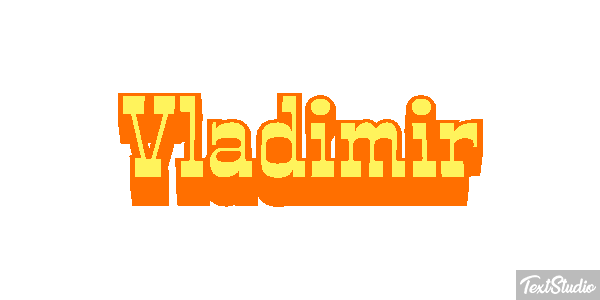 Vladimir Текстовый эффект