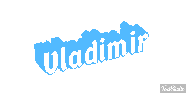 Vladimir Текстовый эффект
