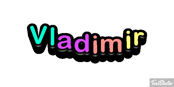 Vladimir Текстовый эффект