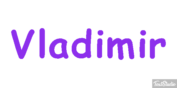 Vladimir Текстовый эффект