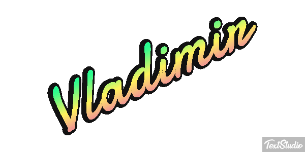 Vladimir Текстовый эффект