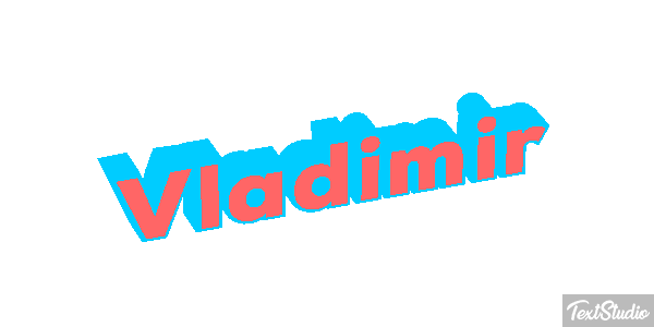 Vladimir Текстовый эффект