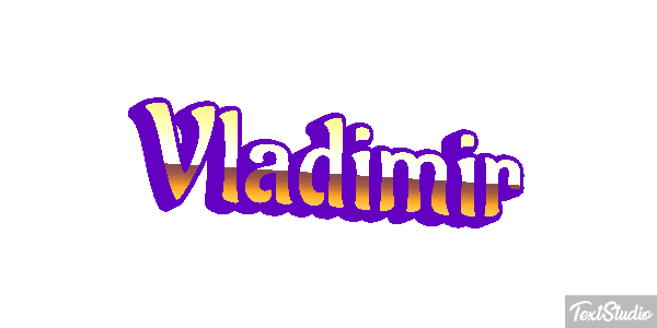 Vladimir Текстовый эффект