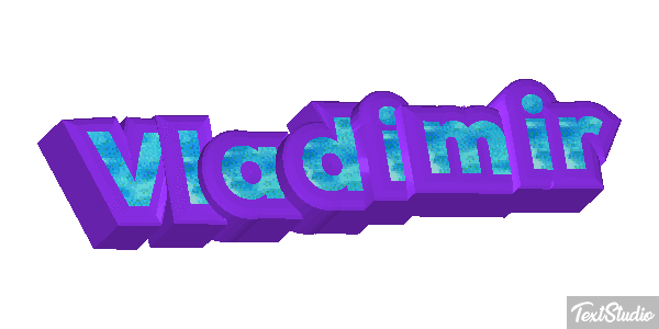 Vladimir Текстовый эффект