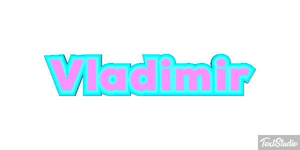 Vladimir Текстовый эффект