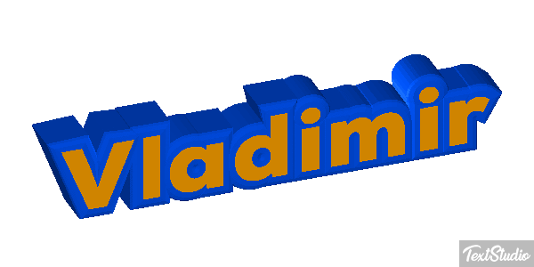 Vladimir Текстовый эффект