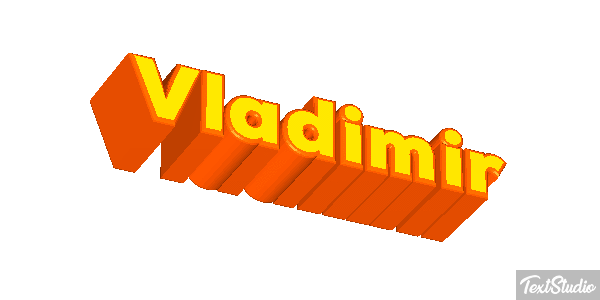Vladimir Текстовый эффект