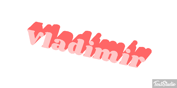 Vladimir Текстовый эффект