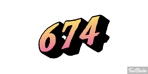 674 Efekt tekstowy