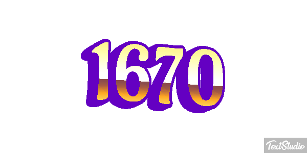 1670 Text effect