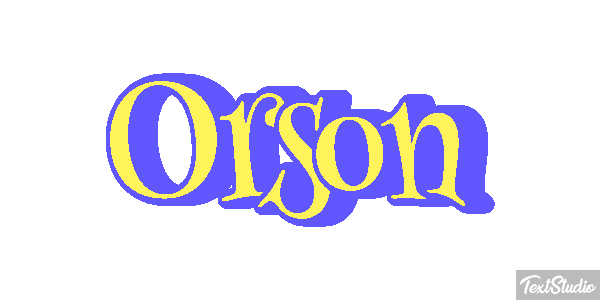 Orson Tekst effect