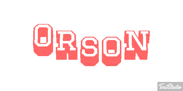 Orson Tekst effect