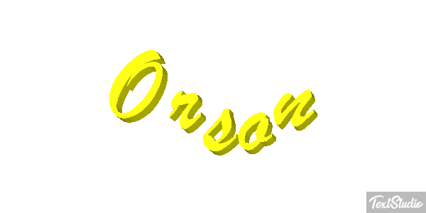 Orson Tekst effect