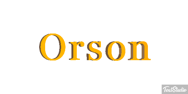 Orson Tekst effect