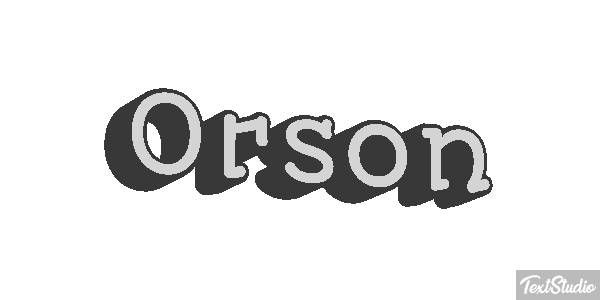 Orson Tekst effect